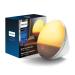 Philips Wake-up Light colorful sunrise simulation 20 light intensities 7 natural sounds midnight light (model HF3531/01)