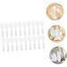 Coolhiya 20-Pack Prison Toothbrush with Spoon | Mini Soft Grip Travel Toothbrush | Ideal for Prison Needs - White Plastic - Buy Online on GoSupps.com