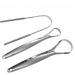 WANGCL Tongue Cleaner Set - 3 Pieces Stainless Steel Tongue Cleaning Tools for Optimal Oral Hygiene - Professional Silver Tongue Scraper - Buy Online on GoSupps.com