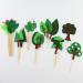Felt Tree Cactus Cupcake Toppers - DIY Potted Plant Dessert Decorations for Celebrations - Buy Online on GoSupps.com
