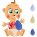 3pcs Premium Nasal Aspirator for Baby | Professional Infant Nose Cleaner | Food Grade & Reusable | Best for Congestion Relief - Buy Online on GoSupps.com
