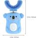 EXCEART Kids Electric Toothbrush - U Shape Koala Rechargeable Musical Toothbrush - Blue | For Children - Buy Online on GoSupps.com