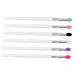 Beaupretty 6PCS Eye shadow brush eye crease brush eyeliner brush flat eyeshadow brush make- up eyeshadow brush eyeshadow cream eyeshadow Dual Sided make up liquid milk