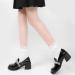 Akamas Women's Ruffle Socks - Black & White Cotton Ankle Socks Princess Style Gift Idea for Girls (Size 35-41) - Buy Online on GoSupps.com