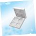 Mikinona 2pcs 4 Lipstick Case Empty Eyeshadow Case Eyeshadow Palette Empty Lipstick Palette White - Buy Online on GoSupps.com