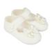 Early Days Baypods Baby Shoes for Girls Soft Soled Pre Walker Shoes Soft Faux Leather Baby Shoes Made in England 2 UK Child Cream