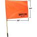 Giant Orange Boating Safety Flag with Pole - Universal Flag for Water Skis, Wakeboarding, Tubing - Skier Down Alert - Buy Online on GoSupps.com