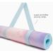 POPFLEX Heart in the Clouds Vegan Suede Yoga Mat - Non Slip, Ultra Absorbent for Stylish Support - Large Size with Strap Included - Buy Online on GoSupps.com