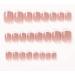 French Tip Press on Nails Medium Nude - 24Pcs Acrylic False Nails for Women and Girls - Buy Online on GoSupps.com