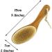 Dxiumzhp Natural Bristle Body Brush - Bamboo Non-Slip Bathing Brush for Gentle Skin Care | 9.8x2.8 inches - Buy Online on GoSupps.com