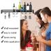 Wall-Mounted Wine Glass Holder Iron Wine Glass Rack Multi-Functional Wine Glass Hanger with Screws Easy to Install for Kitchen Bar Display Wine Storage Holder (Gold 100 x 20 x 8.5CM) - Buy Online on GoSupps.com