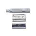 CAPRA FALCONERI Heavy Duty Short Handle 3-Piece Double Edge Full Steel Safety Razor - Premium Shaving Experience - Buy Online on GoSupps.com