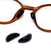 Gleavi glasses glasses pads-10 pairs of soft self-adhesive nose pads made of silicone 4 mm thin slide-resistant nose pads with a super adhesive back for glasses glasses ()