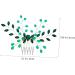 Angoily Rhinestone for Hair Rhinestone Hair Comb Green Hair Accessories Hair Gems for Women Hair Rhinestones Bride Hair Accessory Wedding Tiara Crystal Decorate Beautiful Women's - Buy Online on GoSupps.com