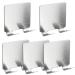 YISIFEINUO 5 Pack Razor Holder Hooks Self-Adhesive Stainless Steel Storage Hooks Shower Hooks for Razors Bathroom Kitchen