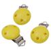Lckiioy 10Pcs Baby Pacifier Clip Pacifier Clips Set Pacifier Chain Clips Nipple Holder - Yellow