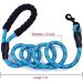 Strong Nylon Dog Leash Rope with Comfortable Padded Handle Training Lead for Medium and Large Breeds Dogs - Heavy Duty 5ft Long (Black+Blue) - Buy Online on GoSupps.com