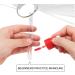200pcs Clear Nail Swatches Sticks with Practice Finger Clipper and Nail Art Brush - Buy Online on GoSupps.com