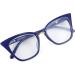 WANWAN Women Cat Eye Reading Glasses - Oversized Fashion Frame Quality Blue Readers (1.25x) - Buy Online on GoSupps.com