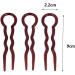 3Pcs U-Shaped Hairpin - Women s Plastic French Bobby Pins | Quick Styling Tools & Accessories - Buy Online on GoSupps.com