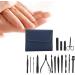 Ear Pick Nail Clipper Multiple Choice for Home Salon Shop (16-piece nail clipper set-dark blue) - Buy Online on GoSupps.com