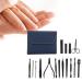 Ear Pick Nail Clipper Multiple Choice for Home Salon Shop (16-piece nail clipper set-dark blue)