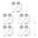 FRCOLOR 5 Sets Eyelash Separator Eyelash Cups Eyelash Extension U-shaped Tools ring holders lashes glue eyelash glue ring cup glue rings for eyelash extensions flower cup plastic make up