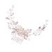 Didiseaon Pearl Comb Rose Gold Pearl Bridal Side Comb Bridal Headpiece Rhinestone Hair Clip Pearl Hair Pin Comb Bridal Headdress Hair Accessories Bride Rhinestones White