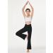 BALEAF Girls' High Waisted Crossover Flare Yoga Dance Leggings with Pockets in Black - Medium - Buy Online on GoSupps.com