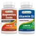 Magnesium Oxide 500 mg & Vitamin D3 2000 IU