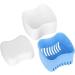 Sky Blue Dental Prostheses Container Cup Box | False Teeth Storage with Filter Screen - Ideal for Travel School & Home Use - Buy Online on GoSupps.com