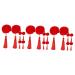 FRCOLOR 9 Pairs Tassel Hair Ball Hair Clip Hanfu Hair Clip Kids Japanese Kimono Hair Clip Hair Clips for Girls Kids Hair Clips Hair Pin Tassel Fur Ball Red Artificial Fur The Flowers Child