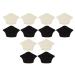 6 Pairs Heel Pads for Shoes Adhesive Heel Grips Liner for Loose Shoes Heel Cushion Inserts for Heel Pain Blisters Heel Protectors Suitable for Men Women(White Black)