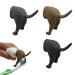 JDCMEI 3 pieces of kack-with-internal toothpaste attachment lid for toothpaste for kacking dogs Funny toothpaste cap creative toothpaste donor cap to toothpaste attachment for children and adults