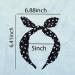 Blace Bow Polka Dot Headband Bowknot Spa Skincare Headband for Women Girls Blcak Bow Hairband Hair Band for Washing Face Halloween Hair Accessories for Girls Women Top Knot Hair Band Bow Tie Hairband black - Buy Online on GoSupps.com
