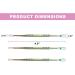 Artizona Super Discount Wax Carving Tools Pack of 3 - Heat Resistant Stainless Steel Rainbow Wax Carving Tools - Ideal for Modeling, Scraping, and Shaping - 4.80 Inches - Buy Online on GoSupps.com