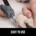Professional Pet Nail Clippers and File - Stainless Steel - Safety Guard - Comfort Handle - Dog and Cat Trimmer - Large Gray - Buy Online on GoSupps.com