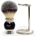 Premium Synthetic Hair Razor Brush & Stainless Steel Stand - Perfect for Men's Skin - Buy Online on GoSupps.com