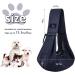 CUBY Reversible Puppy Dog Sling Carrier for Small Medium Dogs - Dark Blue01 - Buy Online on GoSupps.com