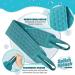 Silicone Back Scrubber for Shower - Exfoliating Gloves - Splish Splash Scrubber (Blue) | 2021 Gift Idea - Buy Online on GoSupps.com