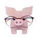 Stalf glasses holder creative glasses stand in animal shape wooden sunglasses stands for home office desk Christmas decoration accessories unit size A: Small pig