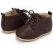 Sonsage Baby Boys Girls Classic PU Leather Loafers Brogue Oxford Dress Shoes 12-18 Months - Deep Brown - Buy Online on GoSupps.com