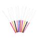 10PCS Multicolored Plastic Hair Extension Loop Needle Tool Loop Threader Pulling Hook Bead Device Tool for Hair Extensions Feather Extensions
