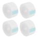 LALAFINA 4 Rolls Body Eyelid Stickers Hair Modeling Sandwich Container Satin Wig Bag Sticky Eyelid Strip Lash Book Organizer King Crown Girl Double Eyelid Sticker Pe White Eyes