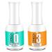 2 in 1 Dip Powder Top & Base Coat and Activator for Dipping Powder Nail Starter Kit, 15ml/ Bottle Dip Powder Liquid Set,Dry Fast Easy to Apply No need UV/LED Cured, dip manicure kit.