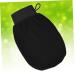 NOLITOY 2pcs Body Dead Skin Remover & Back Massager - Exfoliating Bath Scrubber Gloves for Shower & Spa - Black Bath Mitts for Smooth Skin - Buy Online on GoSupps.com