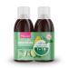 Draineur Ultra | Lot de 2 Flacons de 500 ml | Affine la Silhouette | Laboratoire Milical (Menthe - Citron - Concombre) Lemon Mint with Cucumber