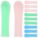 FRCOLOR Ear Spoon Tips Sleeves 15pcs Silicone Ear Wax Picker Cover Ear Cleaner Replacemen Tips Ear Spoon Protector Ear Scoops Sleeves Earwax Remover Accessory Blue Green Pink