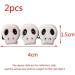 2 Pieces Goth Skull Hair Clip Acrylic Vintage Punk Hair Barrettes Hair Accessories for Women Fashion Design - Buy Online on GoSupps.com