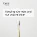 Fjord Bamboo Cotton Swabs - 400-Count Double Tipped Qtips - Natural & Sustainable Hygge Ear Sticks for Wax & Makeup Removal - Ideal for Cleaning & Crafts - Buy Online on GoSupps.com